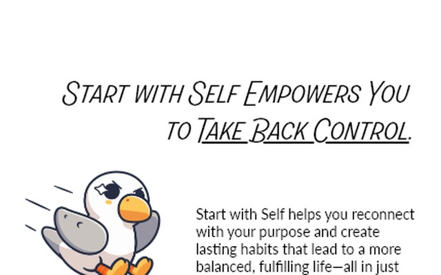 Start with Self habit-building flow